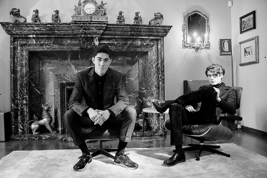 Tod&#39;s AW15 Milan Menswear Models Living Room Decoration B&amp;W 1