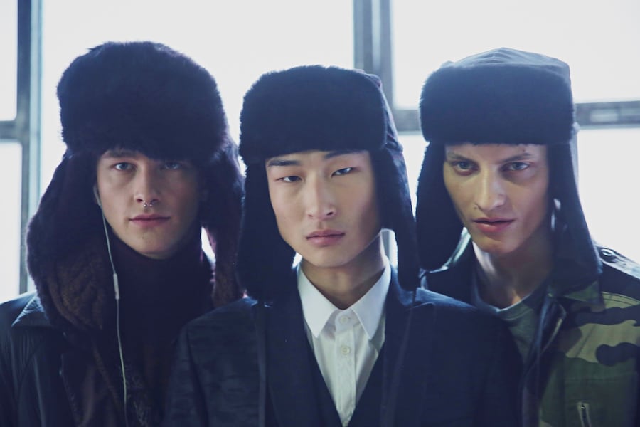 Antonio Marras AW15, Sang Woo Kim, Mens, Dazed backstage 1