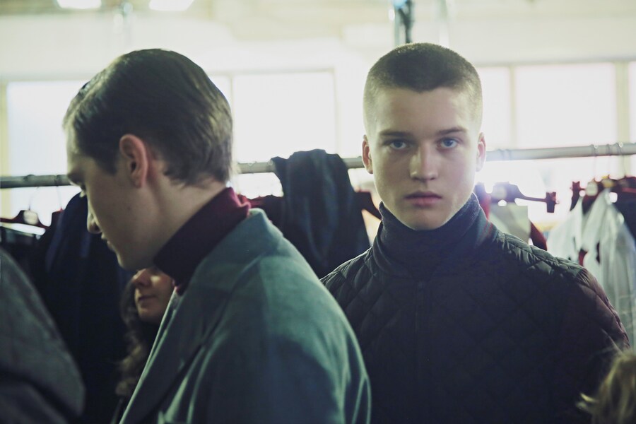 Antonio Marras AW15 green blazer, Mens, Dazed backstage 14