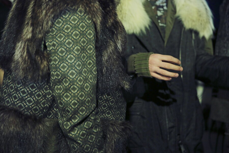 Antonio Marras AW15 green coats, Mens, Dazed backstage 25