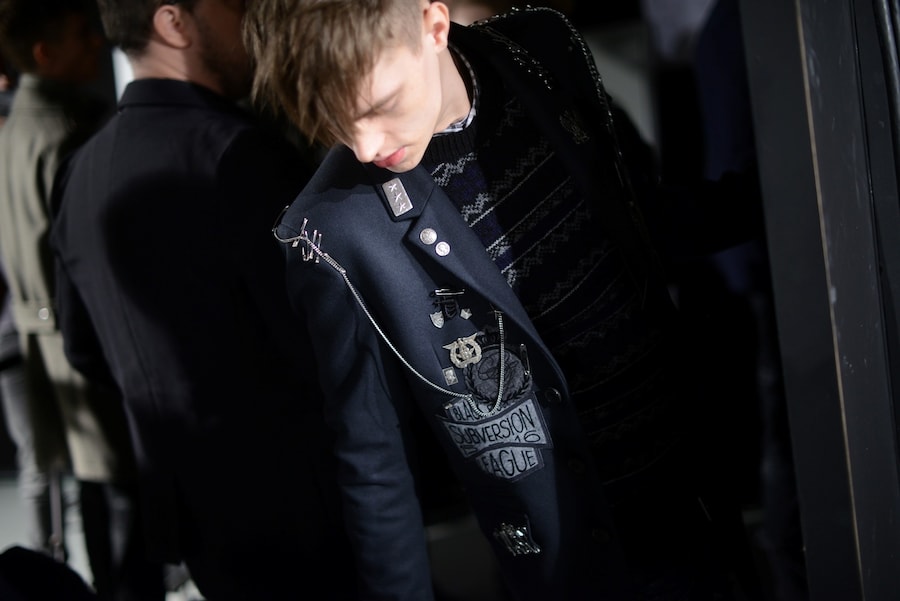 Diesel Black Gold AW15, Menswear, Dazed backstage 10