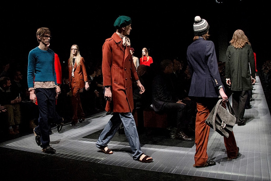Gucci AW15 runway, Menswear, Dazed backstage 4