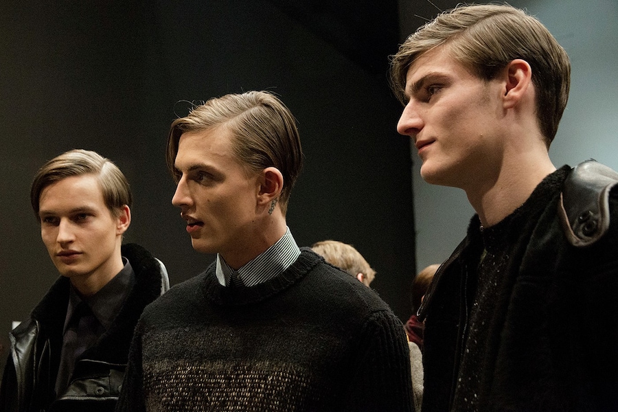 Fendi AW15 Mens Milan Knit Jumper Fur Collar Leather 7