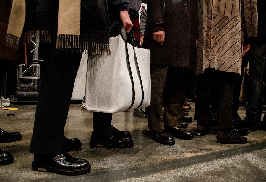 Fendi AW15 Mens Milan White Tote Bag 15