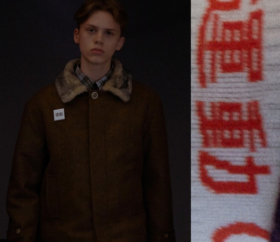 Gosha Rubchinskiy AW15 fur collar, Menswear, Dazed backstage 3