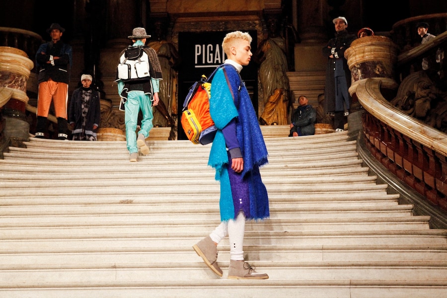 Pigalle AW15 Mens Multicolour Backpack Fringed Hems Boots 18