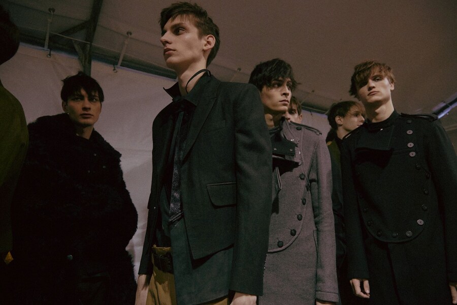 Ann Demeulemeester AW15 Group Grey Black Military Button 14
