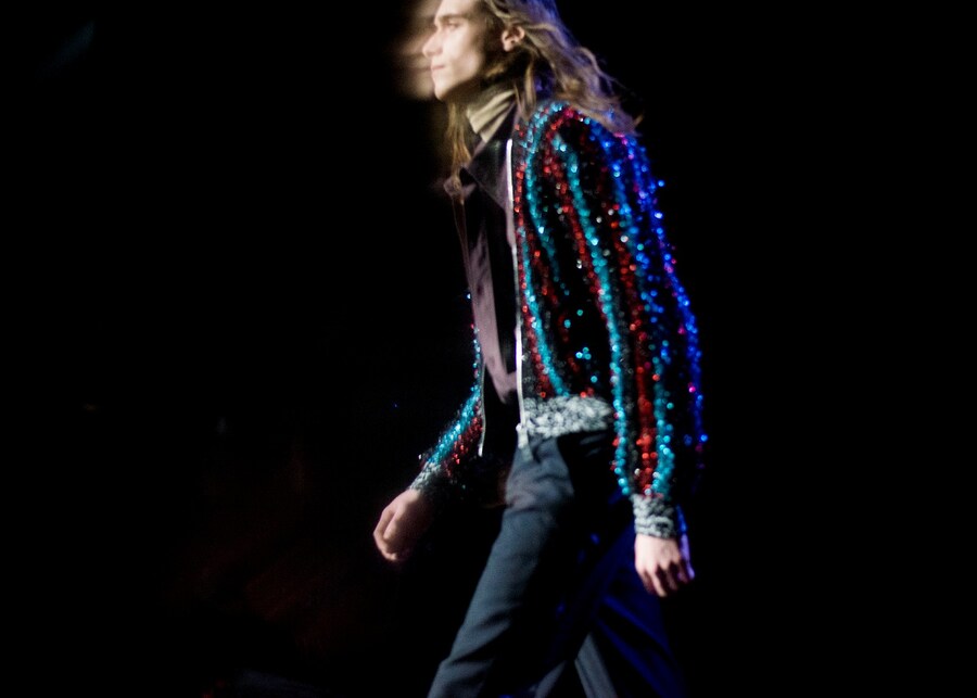 Maison Margiela AW15 Glitter Sequin Colour Jacket 18