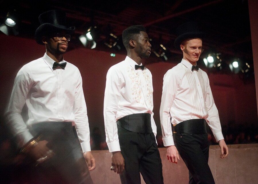 Junya Watanabe AW15 White Frill Front Shirts Cummerbund 10