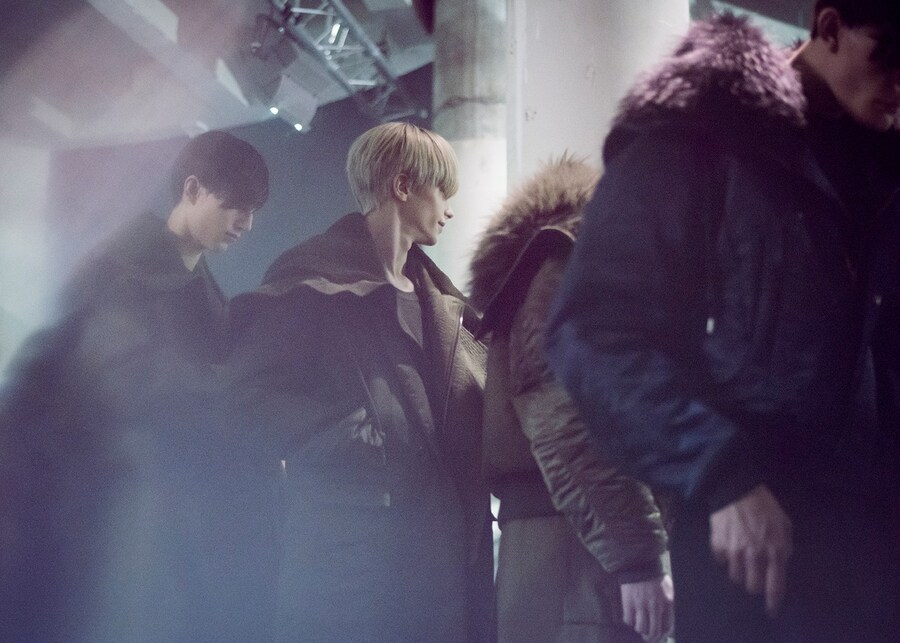 Juun.J AW15 Backstage Dazed Paris Hooded Coats 16