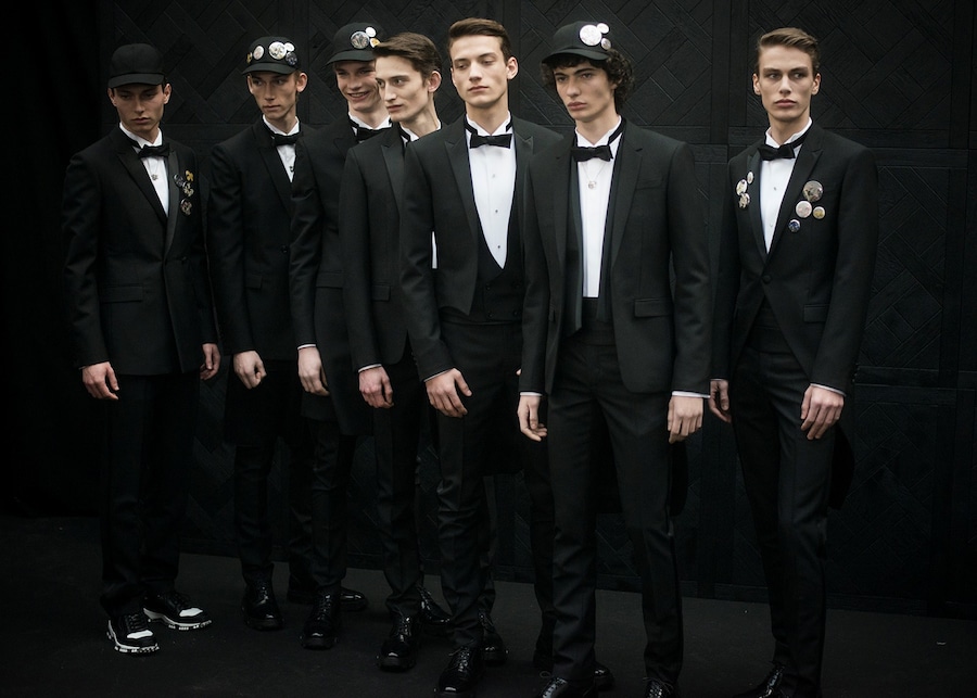 Dior Homme AW15 tuxedo line up, Menswear, Dazed backstage 10