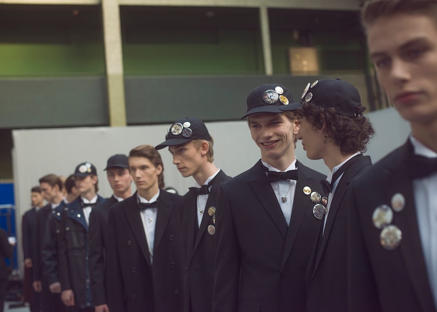 Dior Homme AW15 tuxedo line up, Menswear, Dazed backstage 18