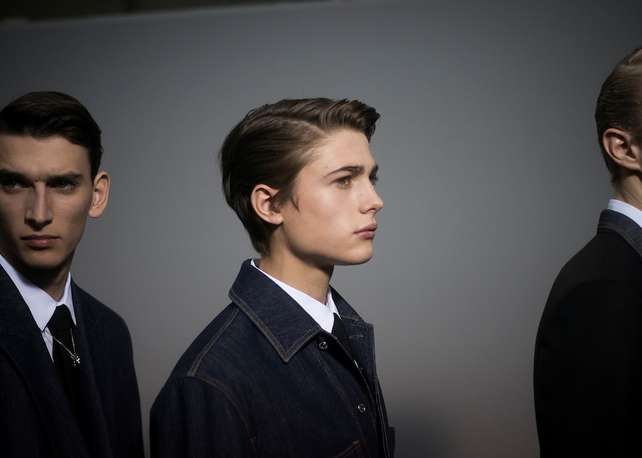 Dior Homme AW15 side profile, Menswear, Dazed backstage 23