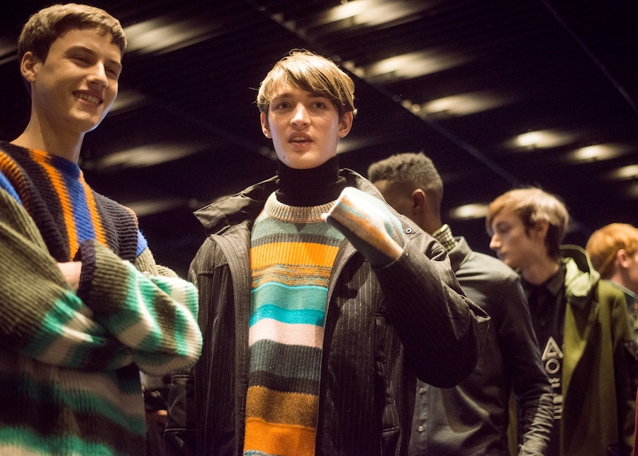 Kenzo AW15 Mens Vertical Horizontal Stripe Knit Jumpers 20