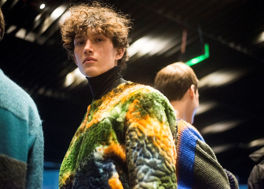 Kenzo AW15 Mens Textured Brain Pattern Bomber Jacket Moss 5