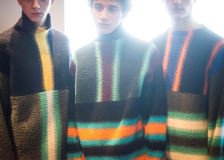 Kenzo AW15 Mens Multicolour Strip Vertical Horizontal Jumper 22