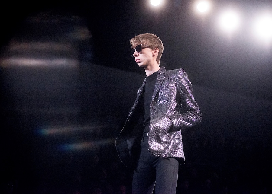  Saint Laurent AW15 Mens Sunglasses Metallic Sequin Jacket 16