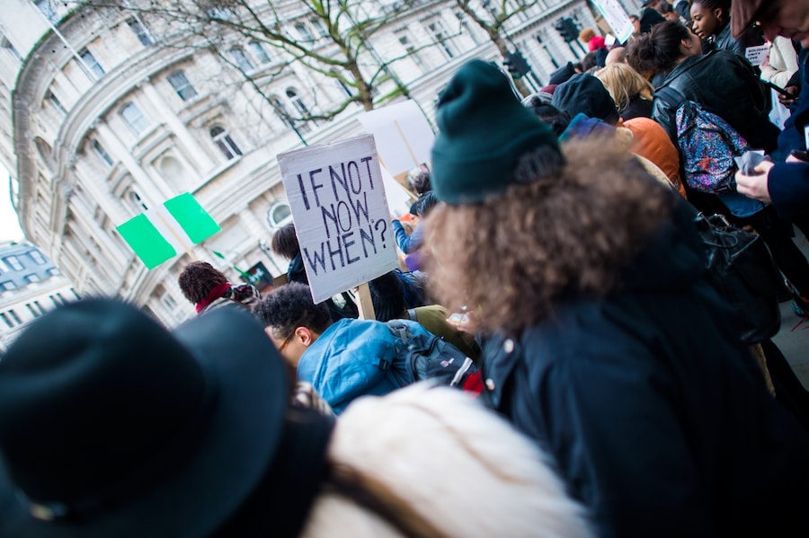 Nigerian Lives Matter Boko Haram protest in London 8