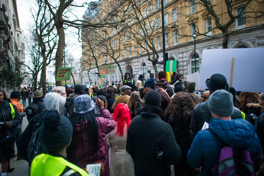 Nigerian Lives Matter Boko Haram protest in London 13