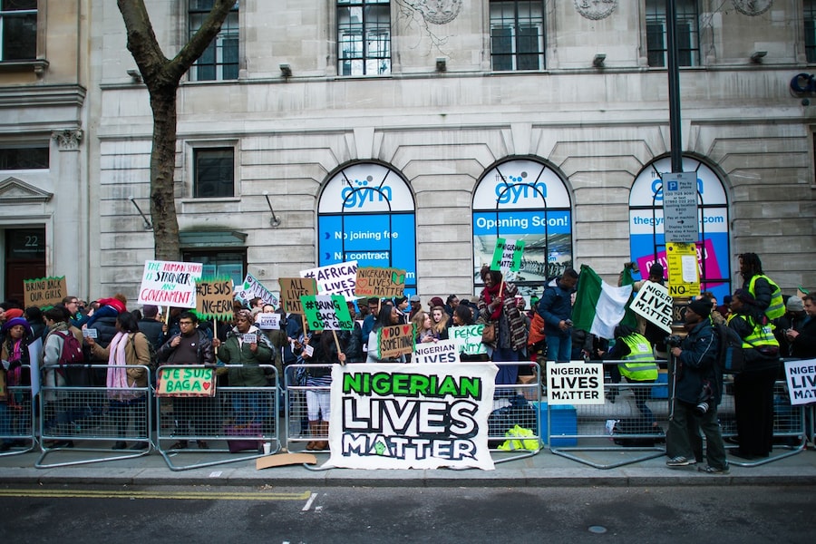 Nigerian Lives Matter Boko Haram protest in London 17