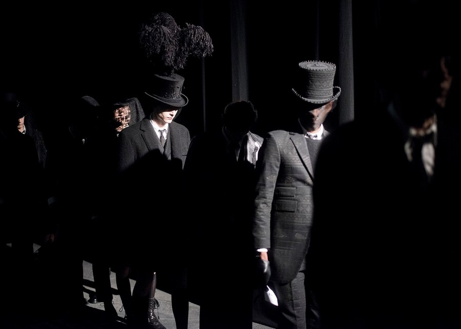 Thom Browne AW15 Mens Group Line Up Large Feathers Top Hat 23