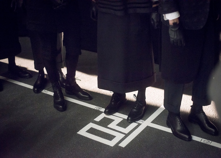 Thom Browne AW15 Mens Turn Up Trousers Black Lace Up Shoes 25