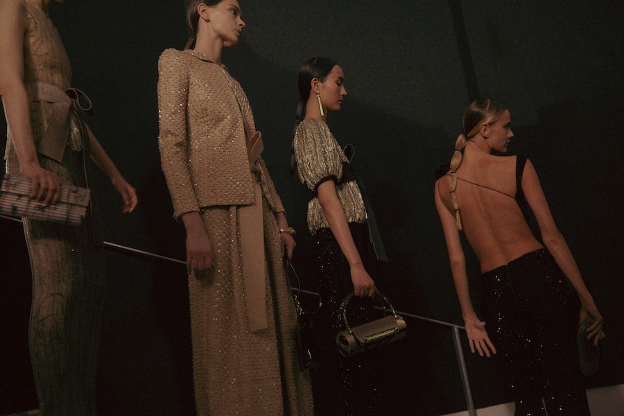 Armani Priv&#233; Haute Couture SS15 Group Beaded Backless 11