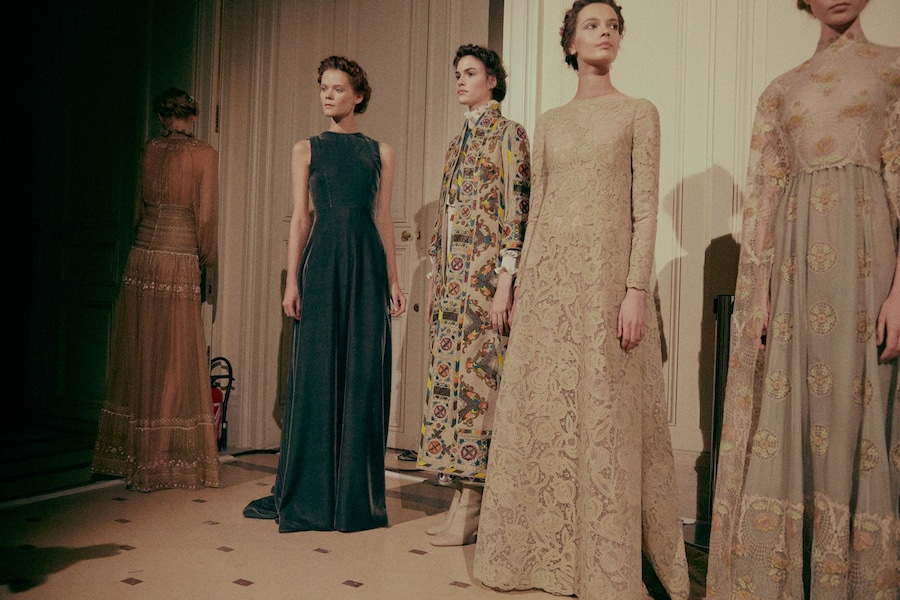 Backstage at Valentino Haute Couture SS15 15