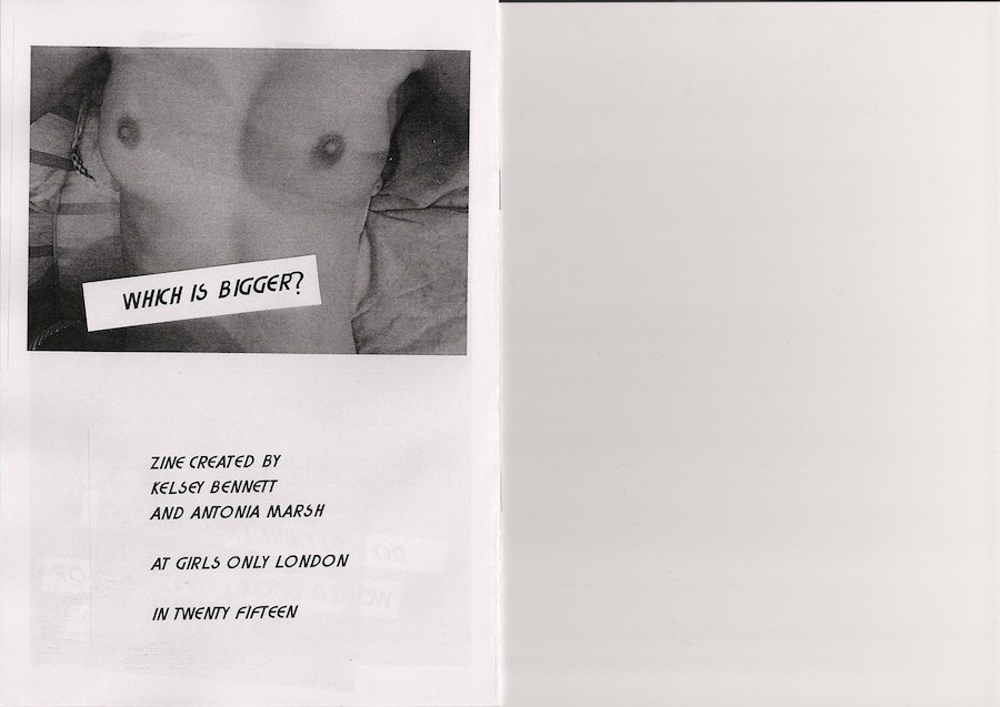 My Titties Are Sisters Not Twins zine by Girls Only 6
