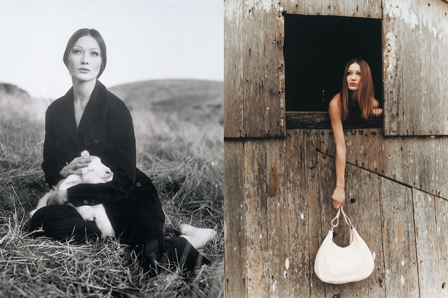 Carla Bruni Prada spring/summer campaign 1993 Steven Meisel 4