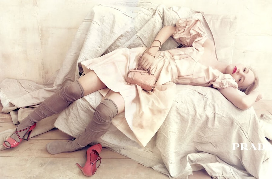 Sasha Pivovarova Prada campaign spring/summer 2006 3