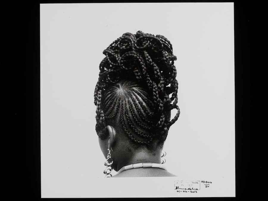 J. D. &#39;Okhai Ojeikere, &#39;HD-84975 (Abebe)&#39;, 1975, staying 10