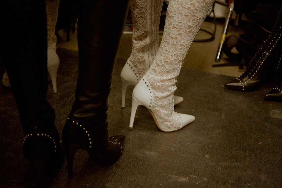 Altuzarra AW15 Studded Knee High Boot Lace 21