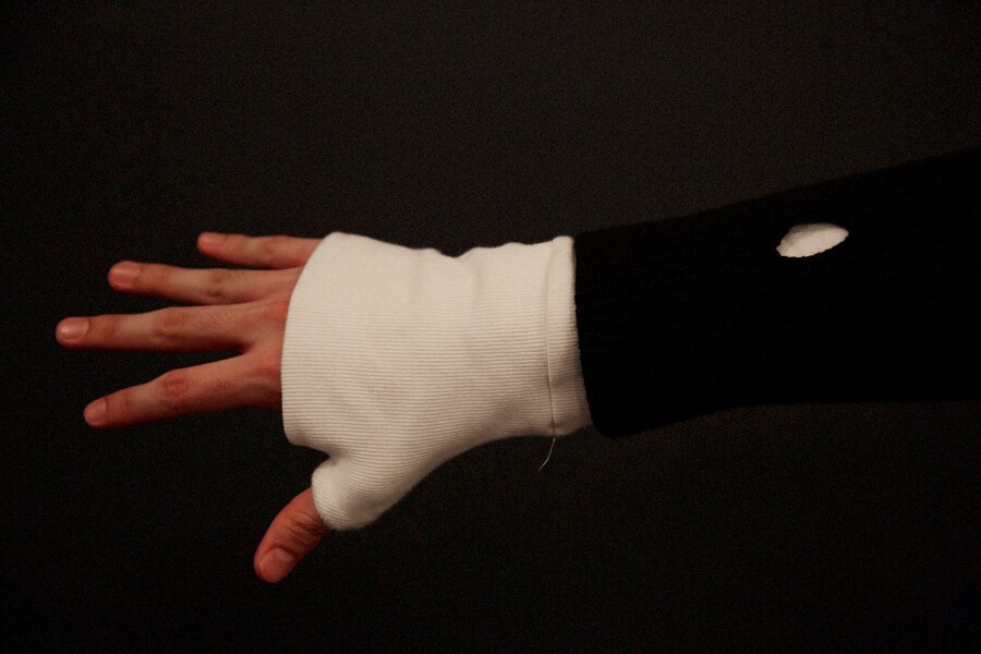 Telfar AW15 Backstage Dazed New York White Glove Sleeve 27