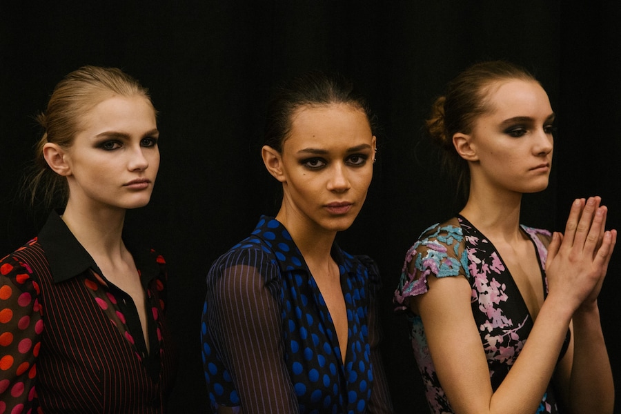 Diane von Furstenberg AW15 womenswear, Binx blue polka Dazed 14