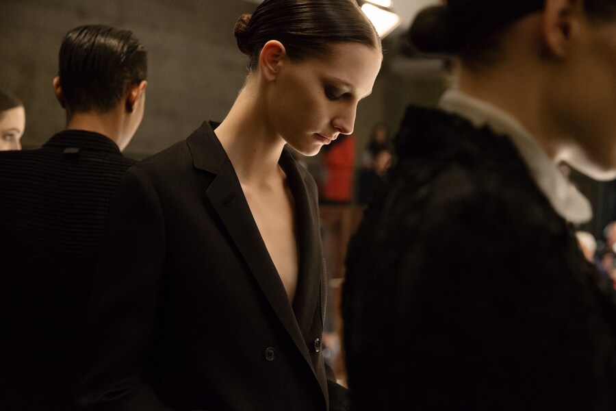 Thom Browne AW15, menswear Dazed backstage 19