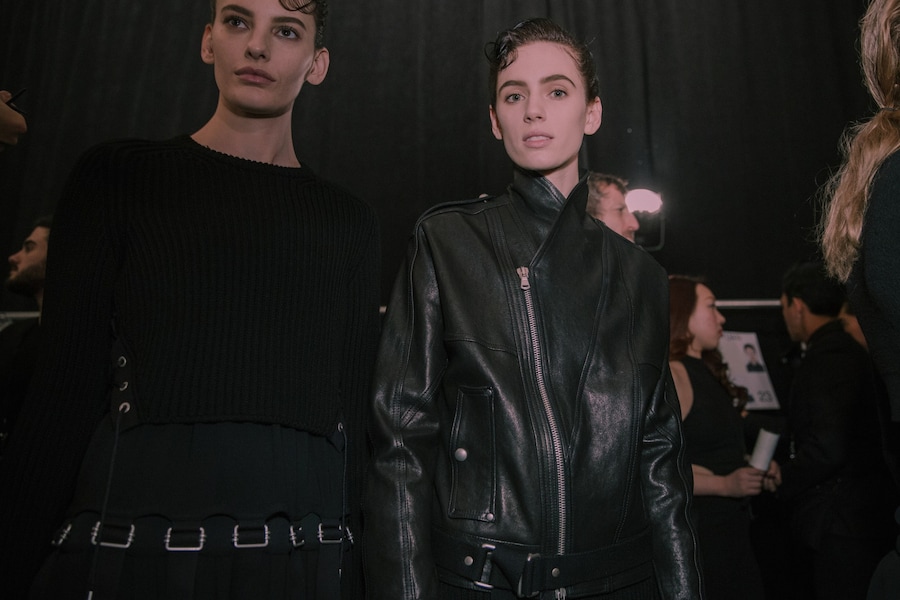 Diesel Black Gold AW15, womenswear, Dazed backstage leather 14