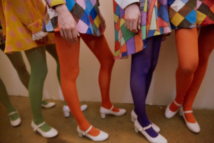 Jeremy Scott AW15, womenswear, Dazed backstage tights 18