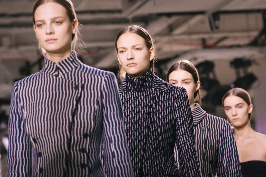 Boss Womenswear AW15 Tailoring Masculine Military High Neck 9