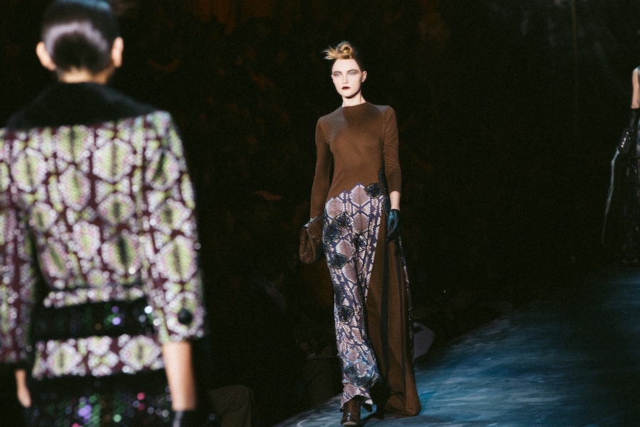Marc Jacobs AW15 Dazed Womenswear runway snakeskin trousers 7