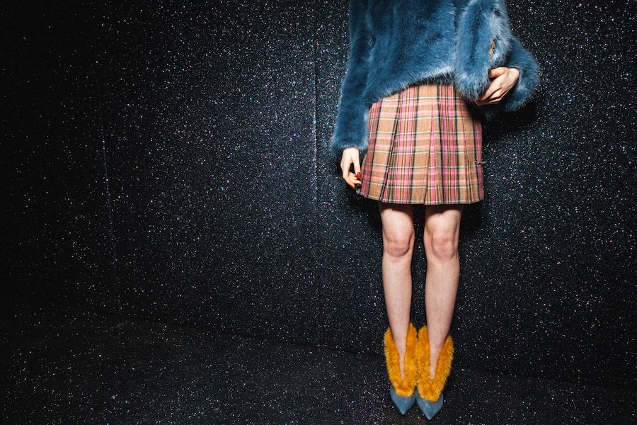 Shrimps AW15, 70s, retro, fur, plaid, fur boots 13