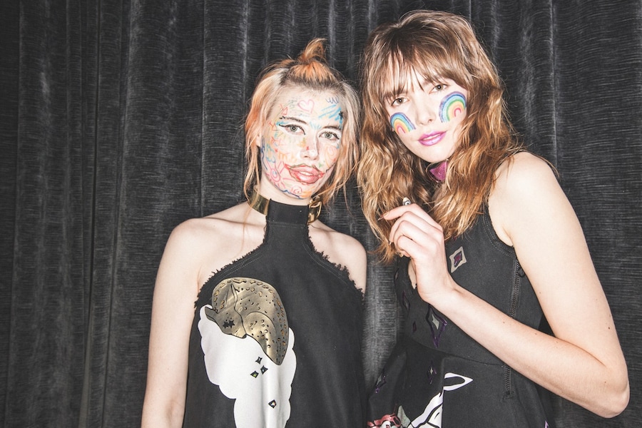 Mary Benson AW15 Fashion East Dazed womenswear makeup pair 18