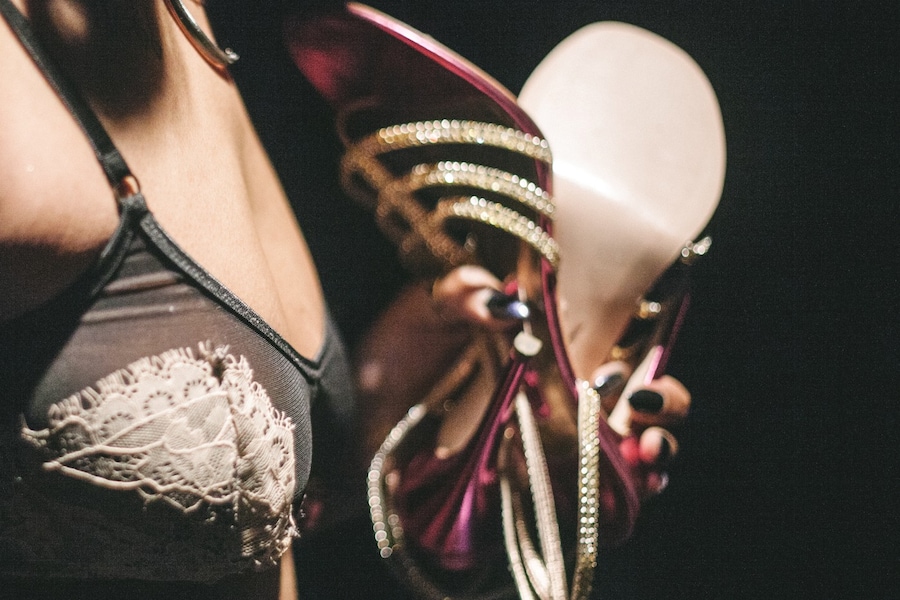 Ed Marler AW15 Fashion East Dazed backstage Womenswear bra 8