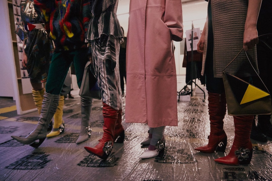 J.W.Anderson AW15, 80s, Soviet, Geometric, Knee High Boots 27