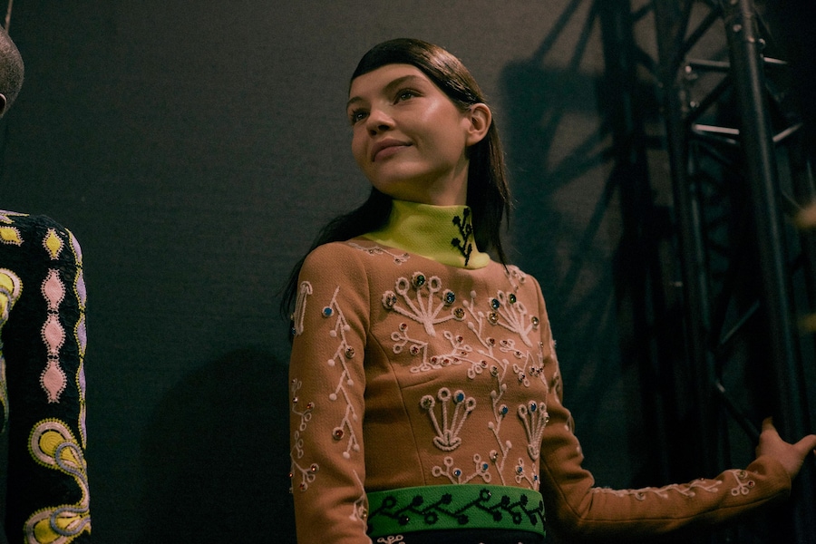 Peter Pilotto AW15, Womenswear, Dazed, London embroidery 60s 9