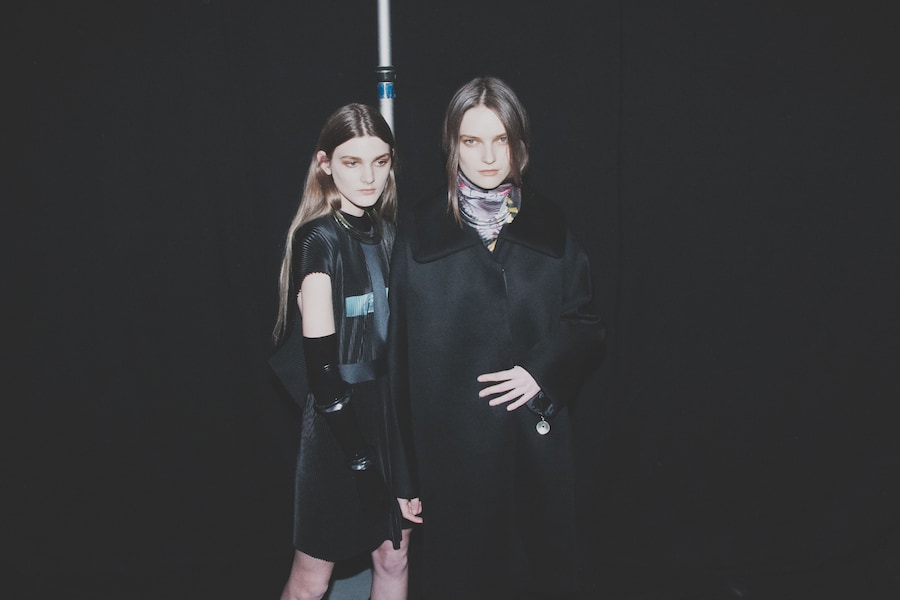 Thomas Tait AW15 backstage, Dazed, Womenswear, London coat 11
