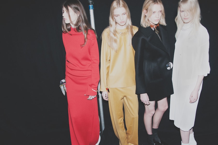 Thomas Tait AW15 backstage, Dazed, Womenswear, London group 10