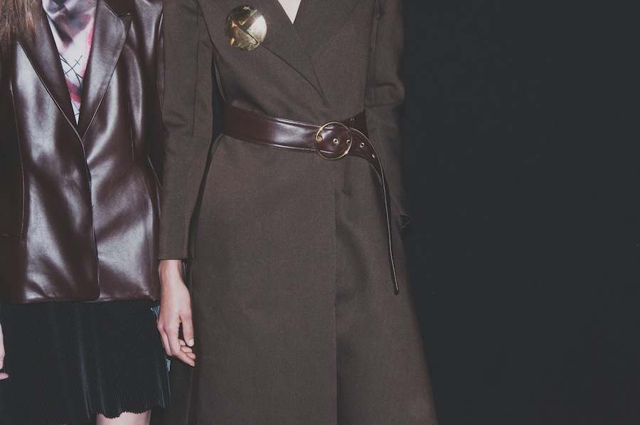 Thomas Tait AW15 backstage, Dazed, Womenswear, London belt 12