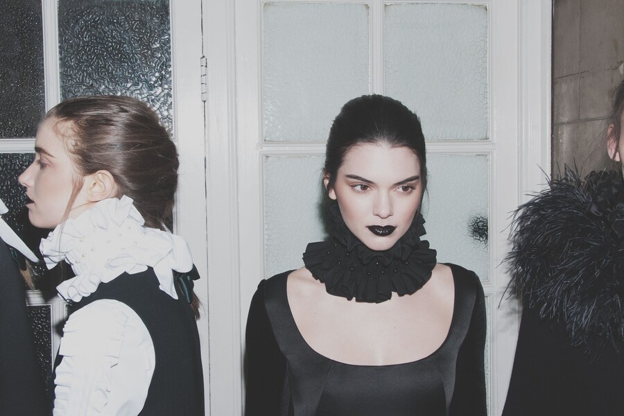 Giles AW15 backstage Dazed London Womenswear Kendall Jenner 13