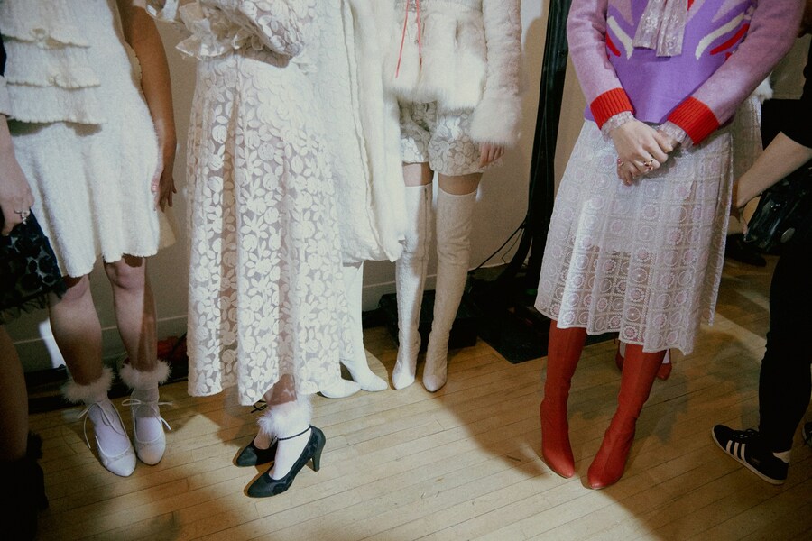 Ryan Lo AW15 Womenswear Dazed backstage shoes detail 18